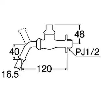 SANEI 共用万能ホーム水栓 Y16J 13
