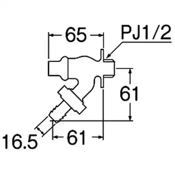 SANEI 共用散水栓  Y86J  13